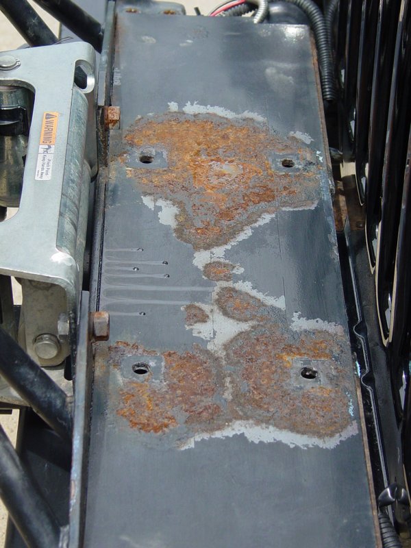 Topside of Winch Plate