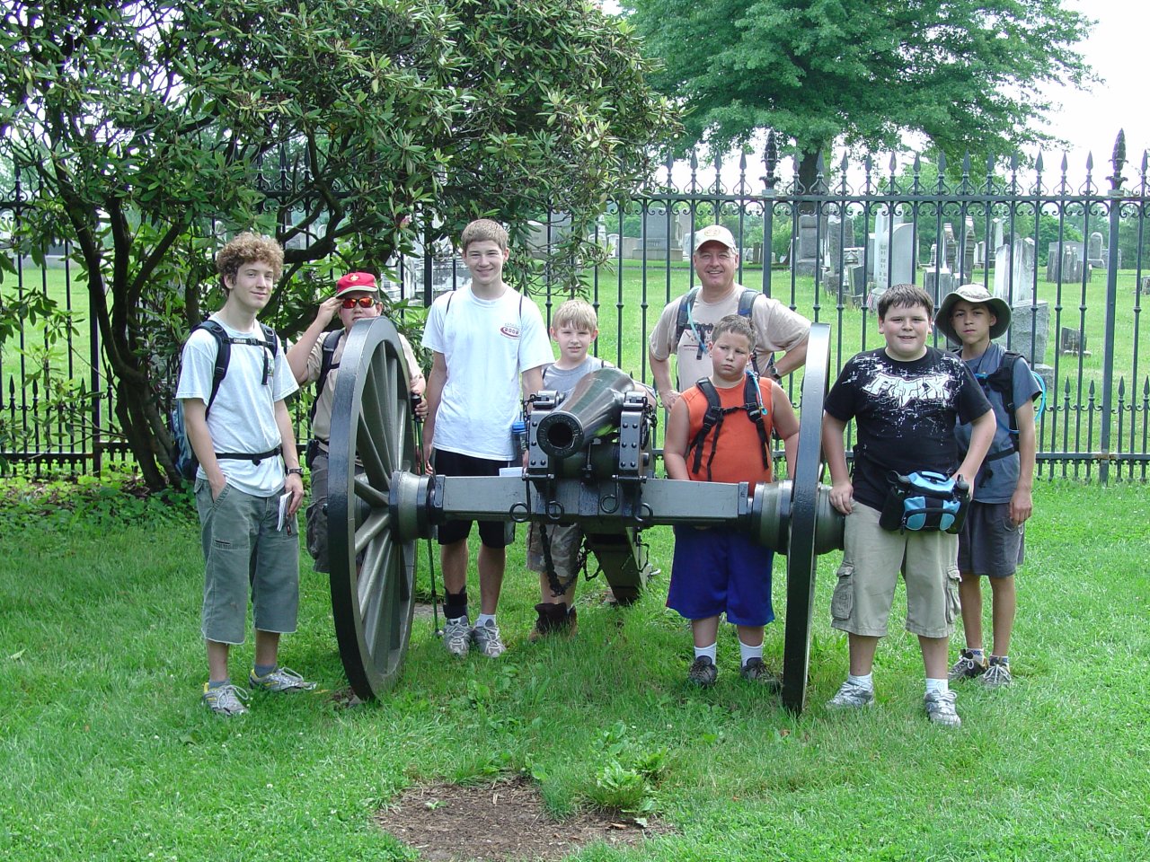 Some of Our Group in National Cemetery