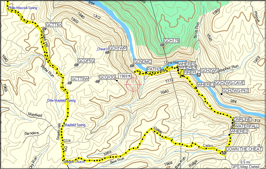 Bee Run Track - Click to Enlarge