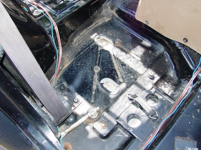 Rear Seat Passenger Side Footwell (all seats removed) - Click to Enlarge