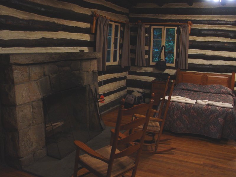 Babcock State Park, WV, Cabin 6, Great Room - Click to Enlarge