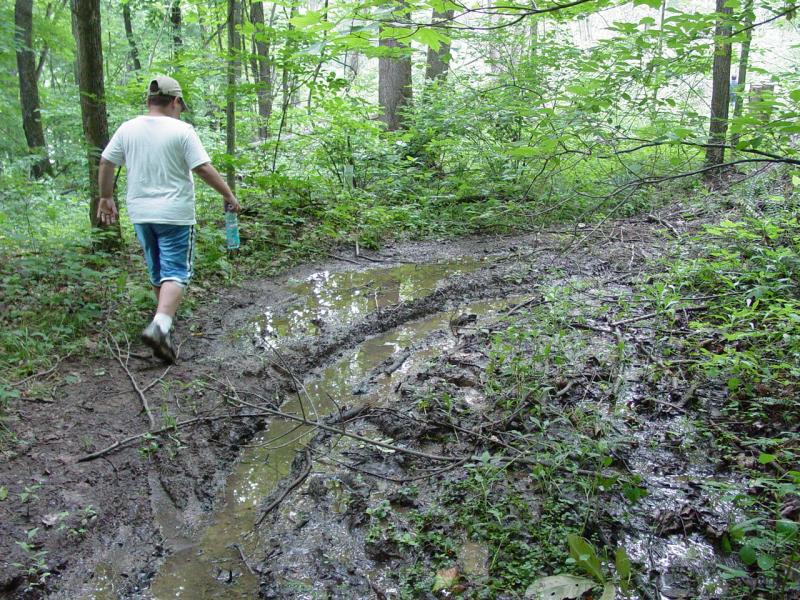 Jon Paul bypassing the mud