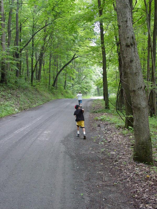 Walking to the Jeep