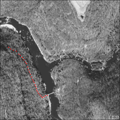 Aerial View of Jenkinsburg Bridge Area