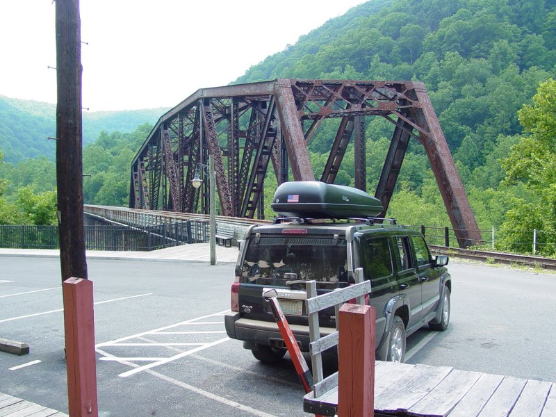 Car and Train bridges, Thurmond, WV