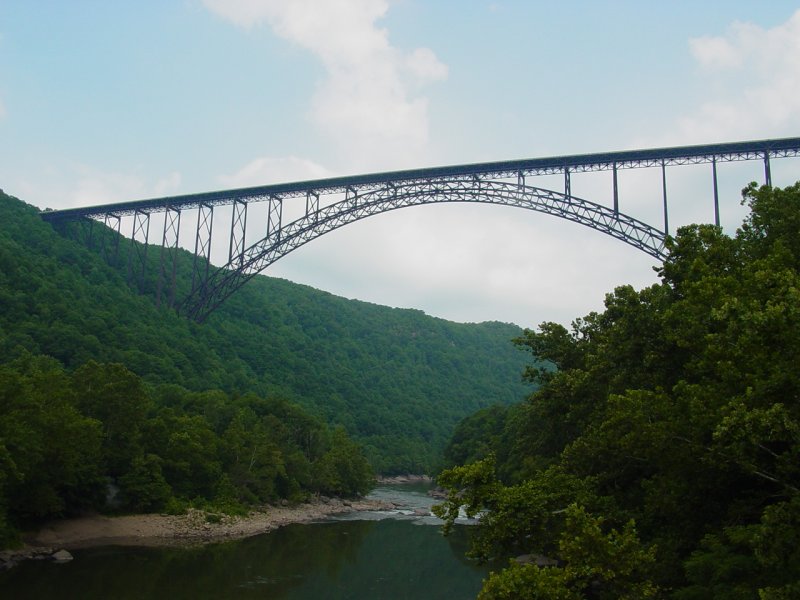 New River Gorge Bridge from Tunney Hunsaker Bridge