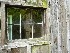 Window of Glade Creek Grist Mill at Babcock State Park WV