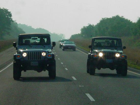 Carl and Joel on the road - Click to Enlarge