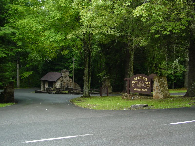 Babcock State Park Entrance