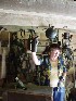 Guide in Barn at Beckley Youth Museum of Southern West Virginia