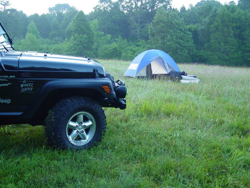 My Campsite at Oakridge Camping Field