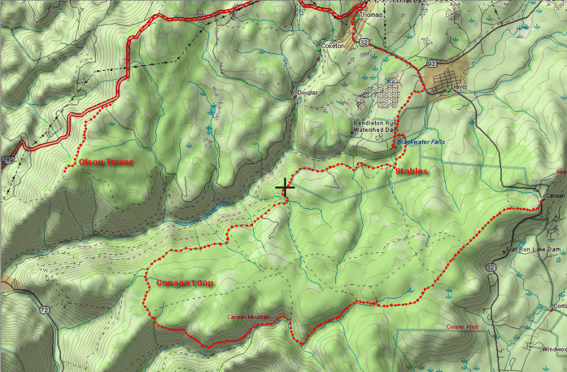 Blackwater Falls, Canaan, Olson Area 3-D