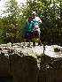 Tom and Ted on Rock near Blackwater Falls