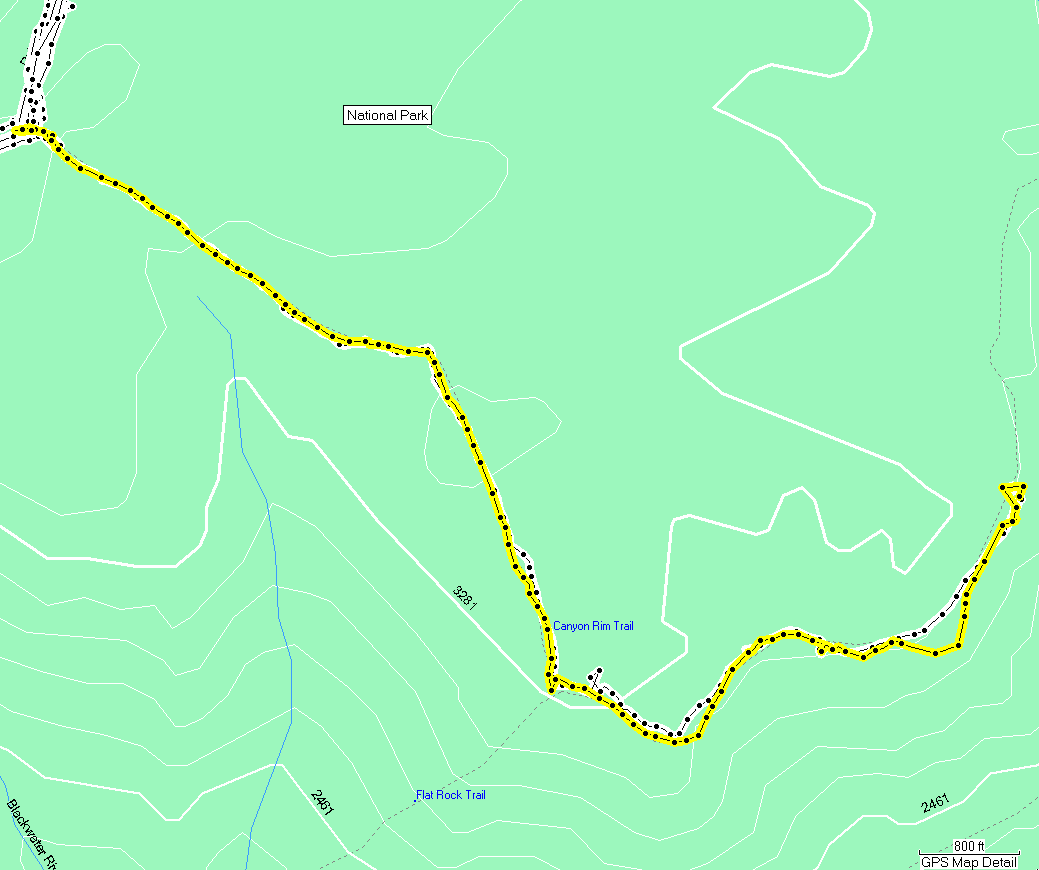 Canyon Rim Trail - Click to Enlarge