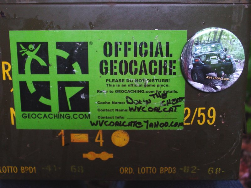 Down the Cheat Cache with my Magnetic Badge of Courage