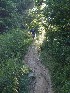 Checking the steep hill