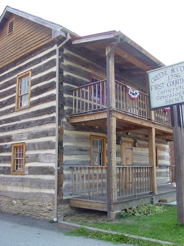 Log Courthouse - Waynesburg