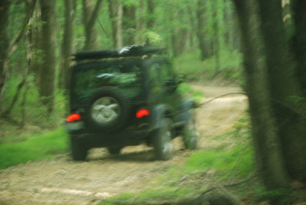 Driving along Sandy Spring Rd