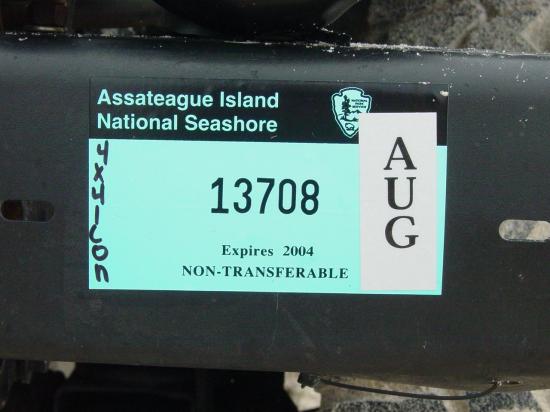 Assateague ORV Permit