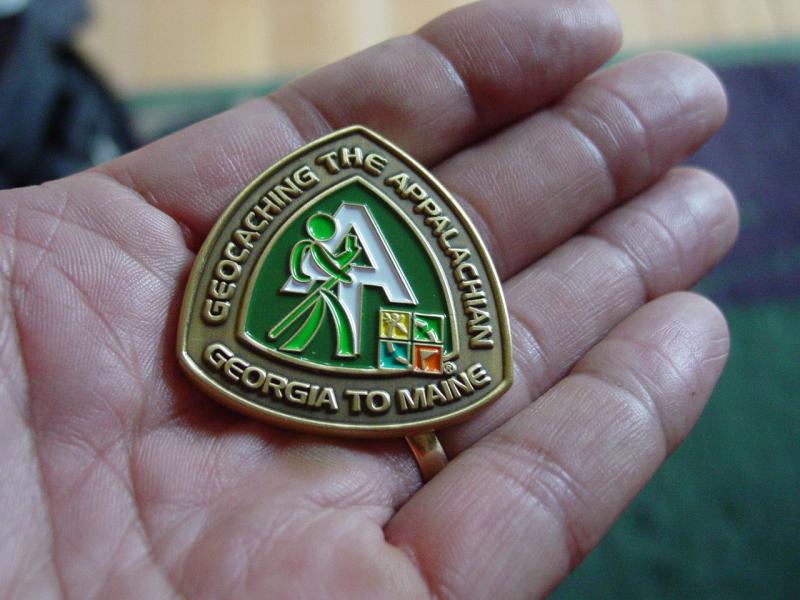 Geocaching the Appalachian Coin - Click to Enlarge