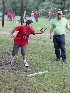 Ted playing Horseshoes