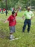 Ted playing Horseshoes