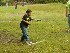 Tom playing Horseshoes