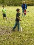 Tom playing Horseshoes