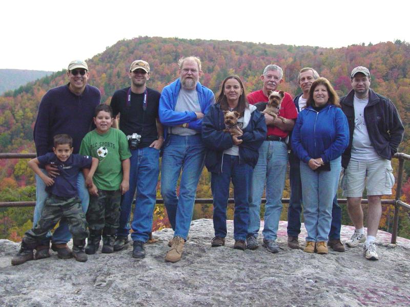 Tom, Ted and Paul; Jeremy; Keith; Sherrie, Gil, Missie and Maggie; Mike and Donna; and Ian - Click to Enlarge