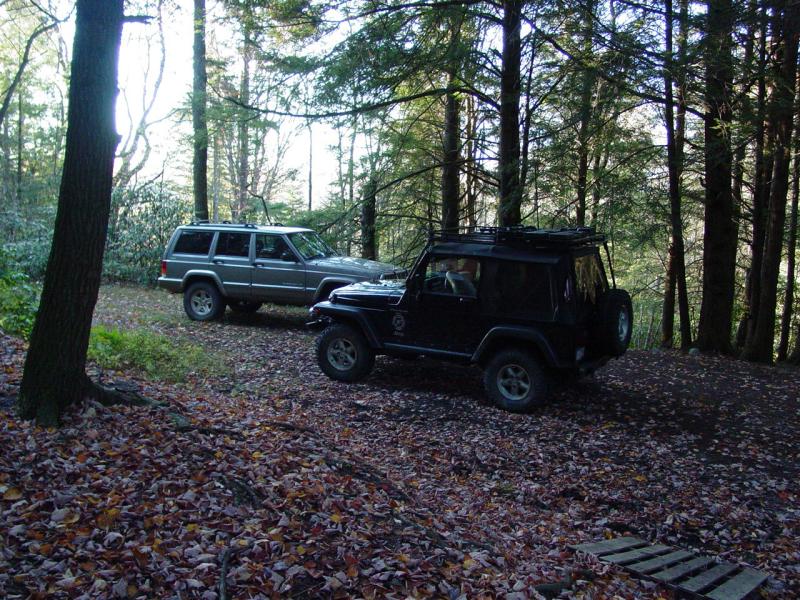 Parking at Campsite