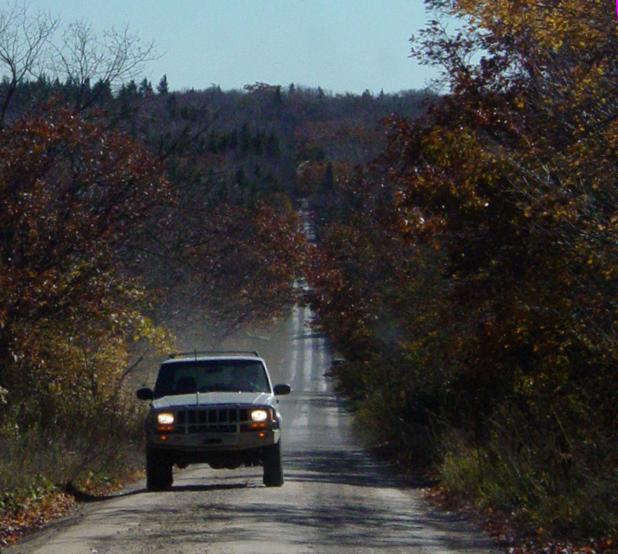 Chris on the Road to Dolly Sods