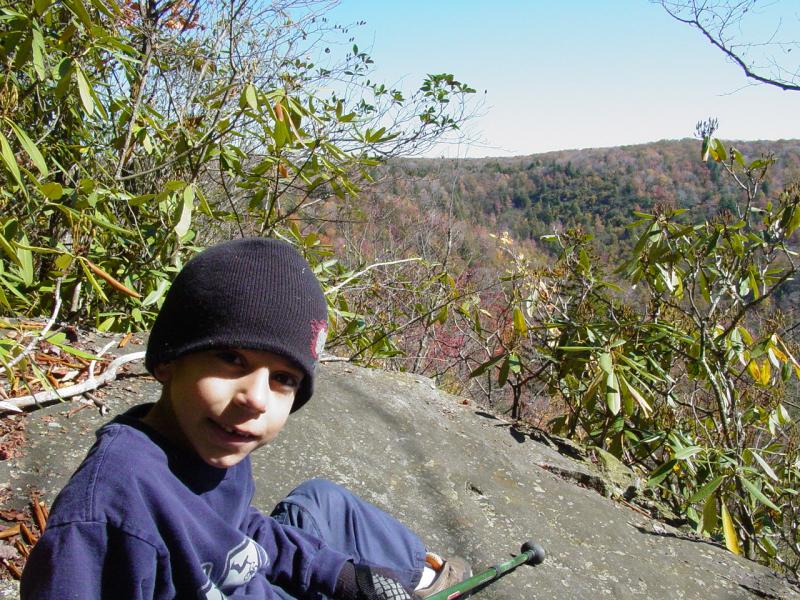 Tom at View from Rock on Canyon Rim Trail