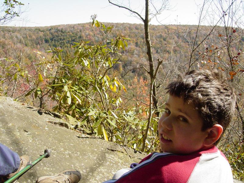 Ted at View from Rock on Canyon Rim Trail