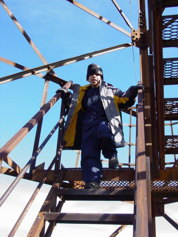 Tom on Olson Tower