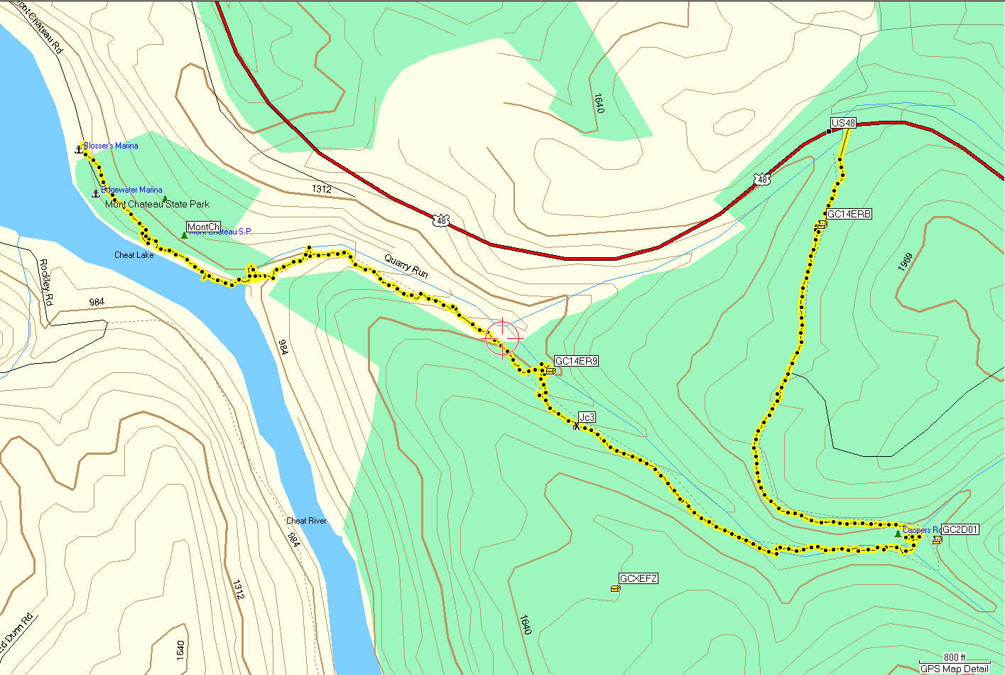 Cooper's Rock to Mont Chateau Trail