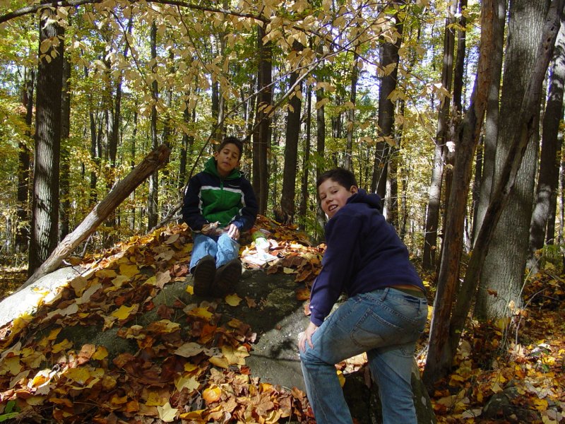 Preparing to Eat Lunch at the Cache