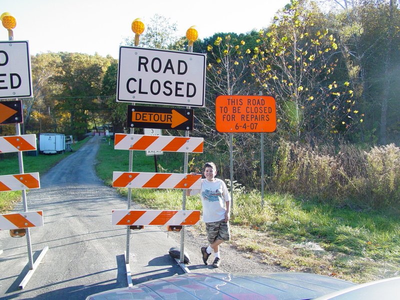 Ted at the Site of Scott Bridge