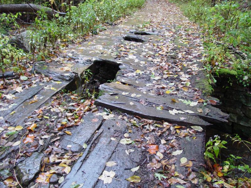 Risky Bridge near Brownfield Hollow - Click to Enlarge