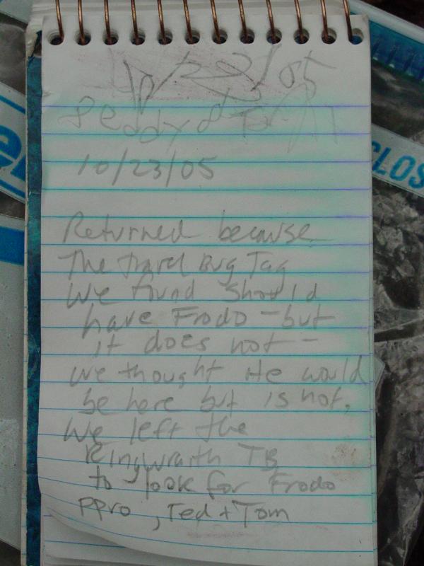 Second Log Entry - Click to Enlarge