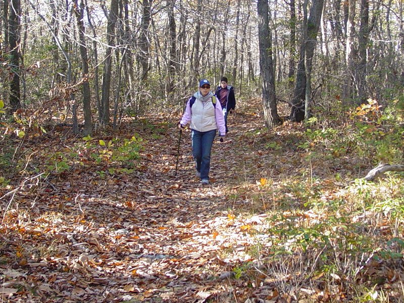Maria and Ted on the Trail