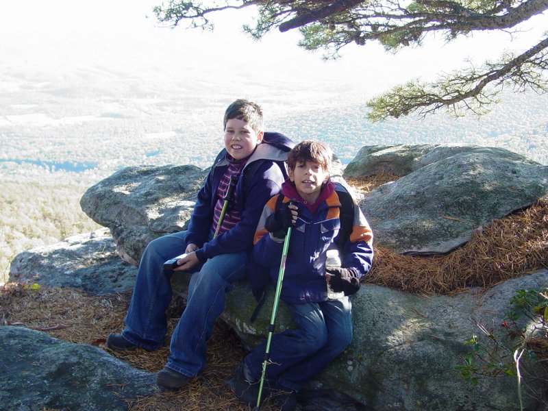 Ted and Tom on Eagle Rock
