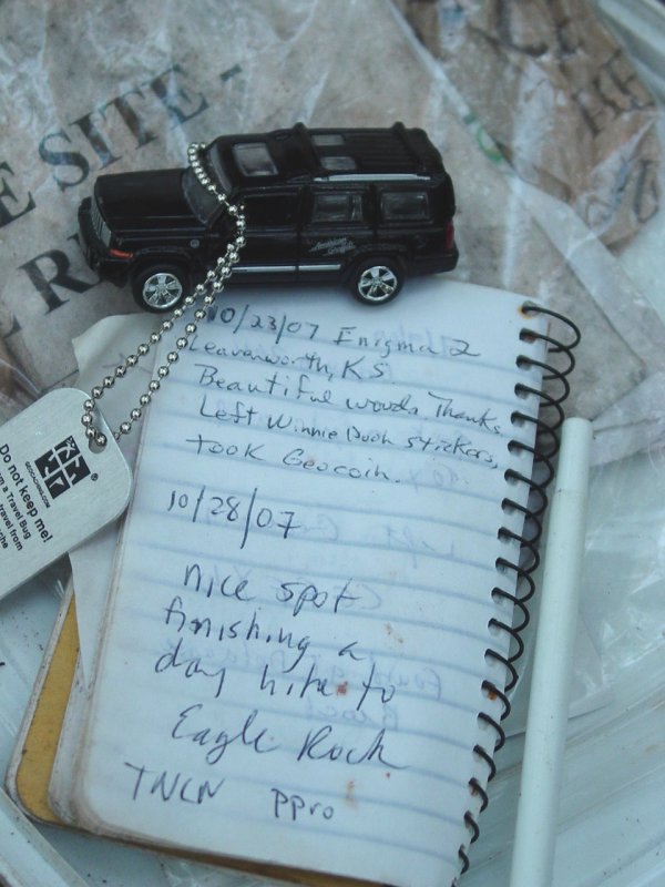 GC370A Log Book with NEGRITA3 Travel Bug