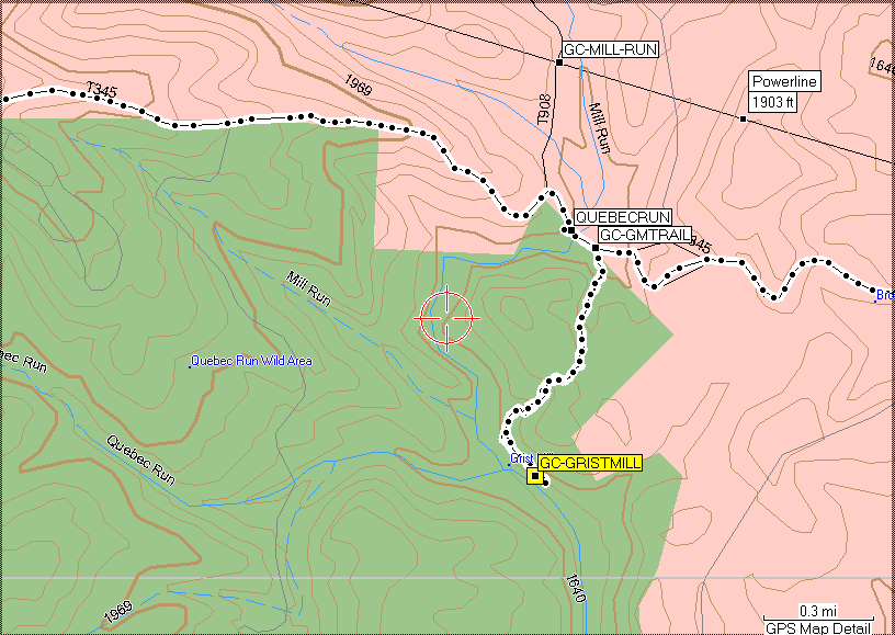 Track Legend - Grist Mill Trail Detail - Click to Enlarge
