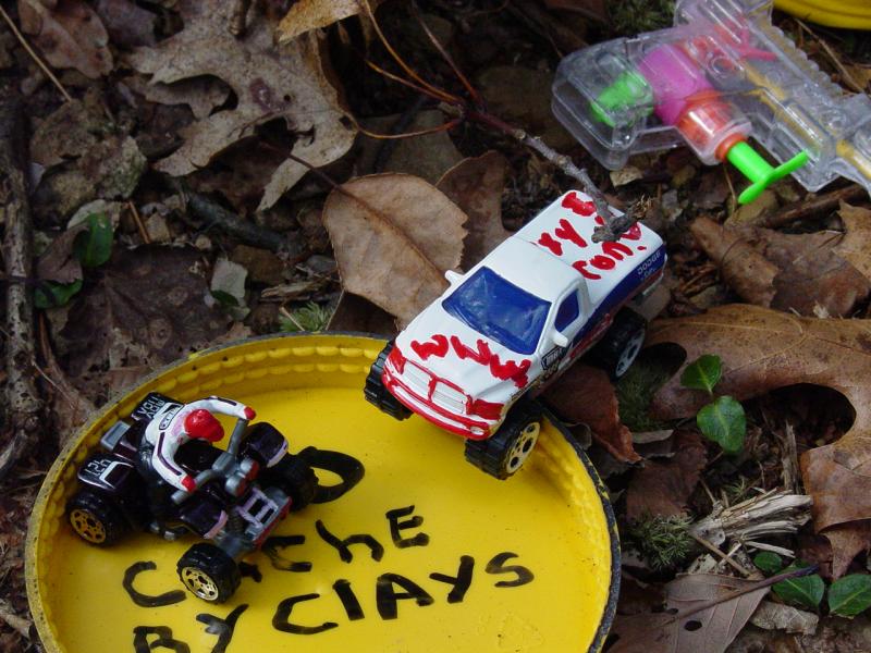 Left two Matchbox offhighway vehicles with http://4x4icon.com info on them - Click to Enlarge