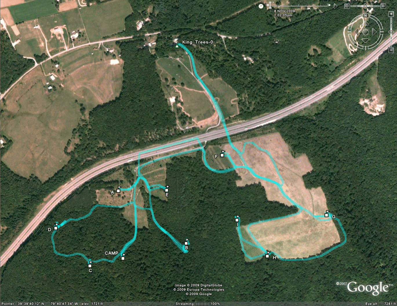 King Farm Track and Points