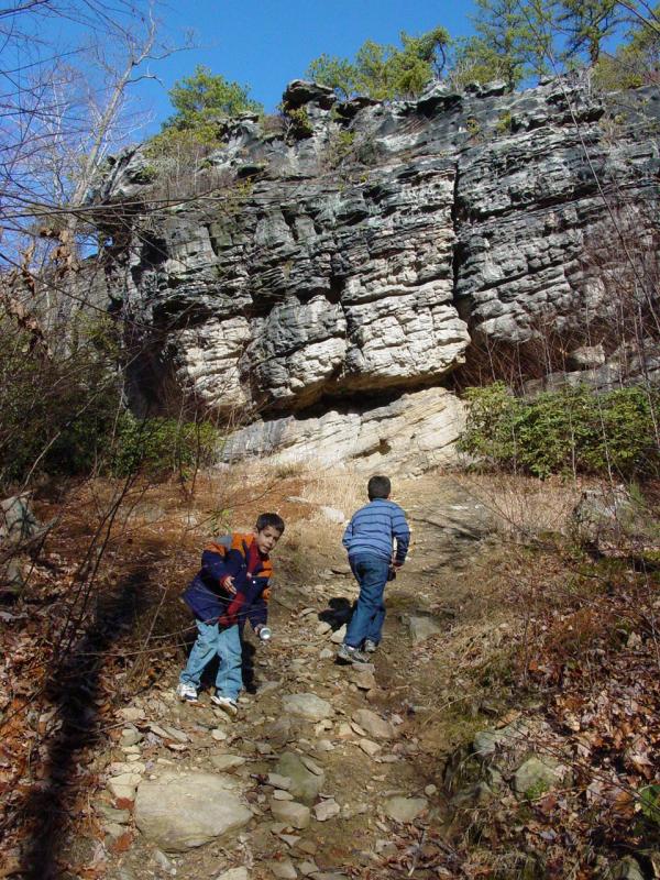 Ted and Tom at White Rocks - Click to Enlarge