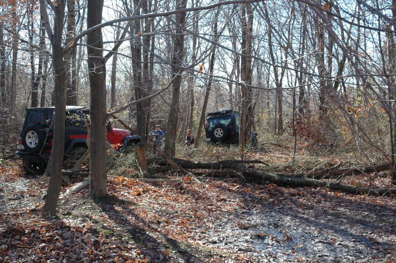 Ted and Tom with the Jeeps - Click to Enlarge