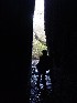 Tom near the mouth of the cave
