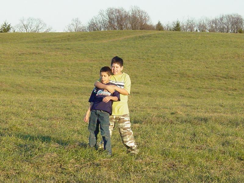 Tom and Ted in the Meadow - Click to Enlarge