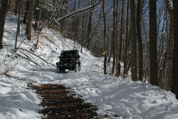 The Ride on the Trail down to Beaver Hole